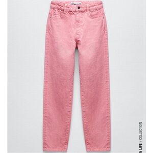 Zara pink  - high waisted jeans